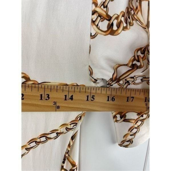 NWT Anthro Maeve Short Sleeve Printed Gold Chain Shirt Maxi Dress‎ - Picture 10 of 12